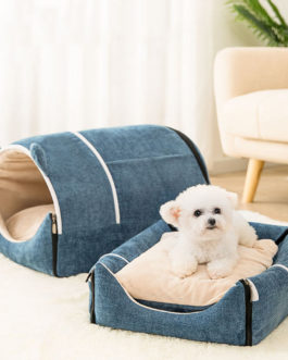 Enclosed Warm Sleeping Nest Basket Pet Tent