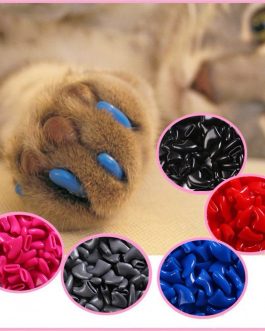 Soft Silicone 20 pcs Cat Nail Caps