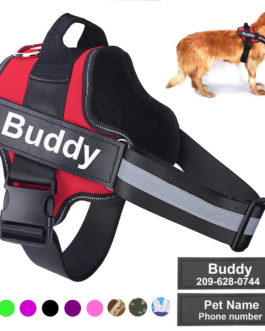 Personalized Dog Harness Reflective Breathable