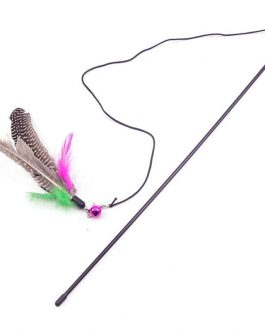 Artificial Colorful Feather Cat Teaser Toy